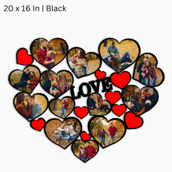 Love Heart Shape 13 Photo Frame