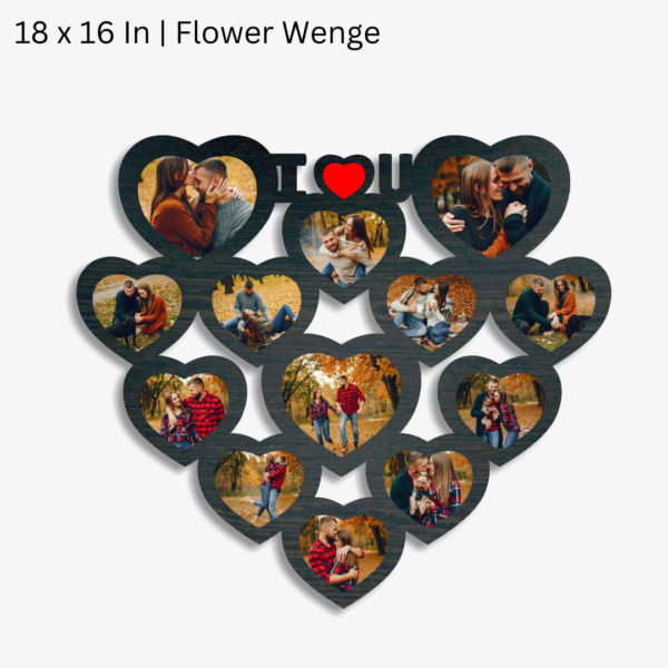 I Love You 13 Heart Shape Photo Frame