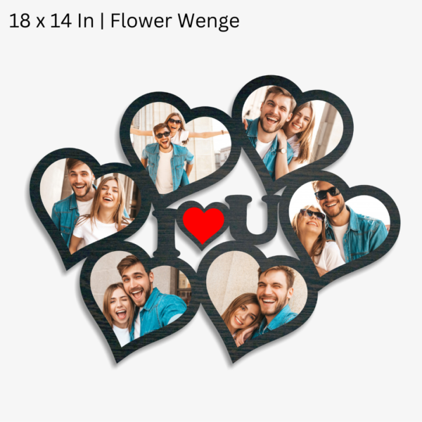 My Love 6 Heart Shape Photo Frame