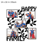 Happy Family Square 5 Photo Frame