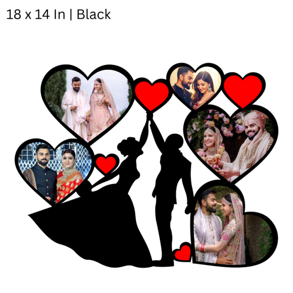 Love Heart Cutout 5 Photo Frame
