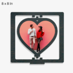 Square Under Heart Love Photo Frame