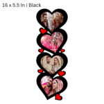 4 Heart Hanging Photo Frame