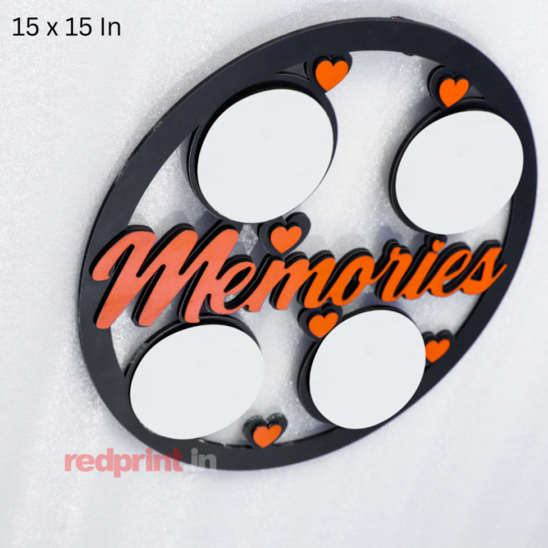 Memories 2 MDF Wall Hanging Photo Frame