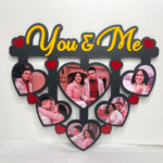 6 Photos Sublimation hanging Heart Frame Wall Hanging