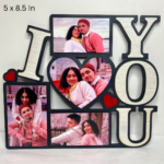 4 Photos Sublimation I Love U Frame Wall Hanging