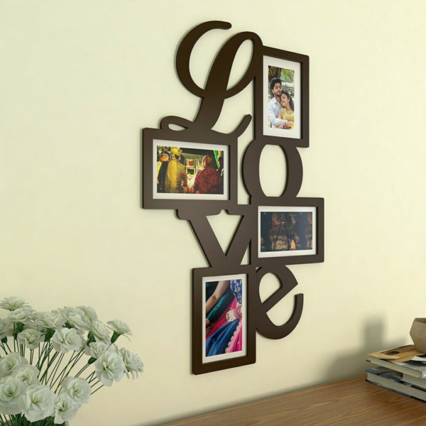 4 Photos Love Wall Hanging Frame