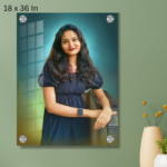Digital Oil Acrylic Glass Painting Frame