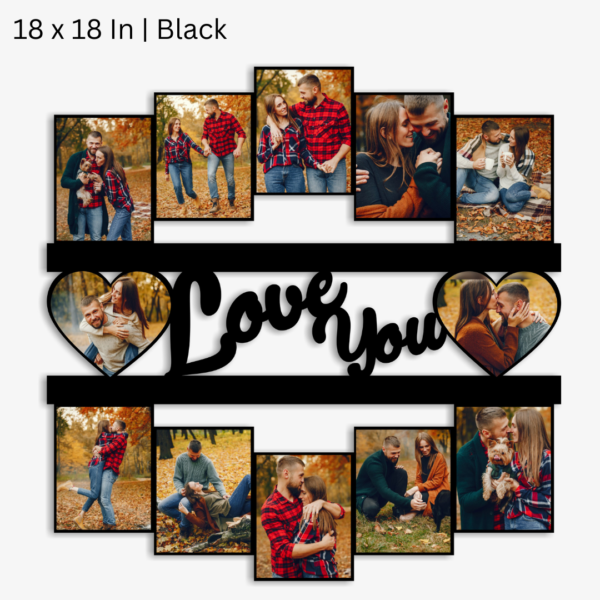 Love You 12 Photo Frame
