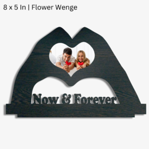 Now & Forever Heart Shape Photo Frame