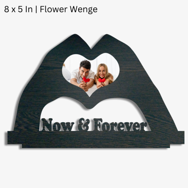Now & Forever Heart Shape Photo Frame