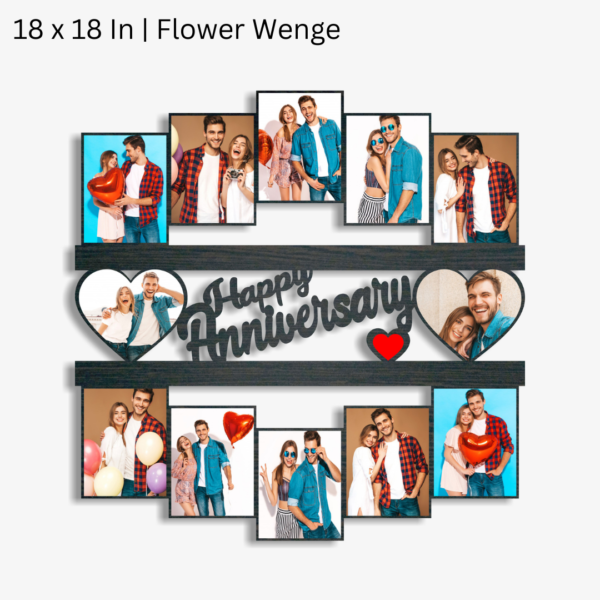 Happy Anniversary 12 Photo Frame